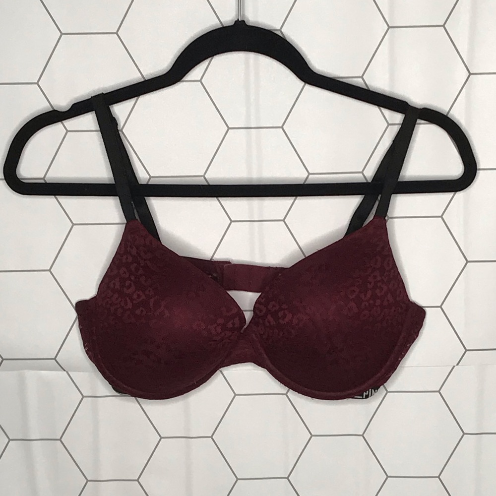 Pink Maroon Bra